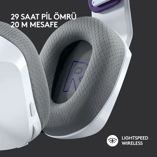 Logitech G733 Ultra Hafif, Kablosuz Oyun Kulaklığı 981­000883 - Beyaz 