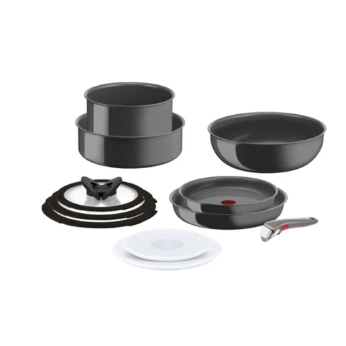 Tefal Ingenio Ceramic Renew 11 Parça Büyük Set Siyah