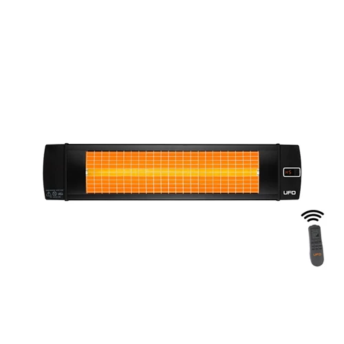 UFO Black Line 2400 W Uzaktan Kumandalı - Dikey ve Yatay Isıtıcı Siyah